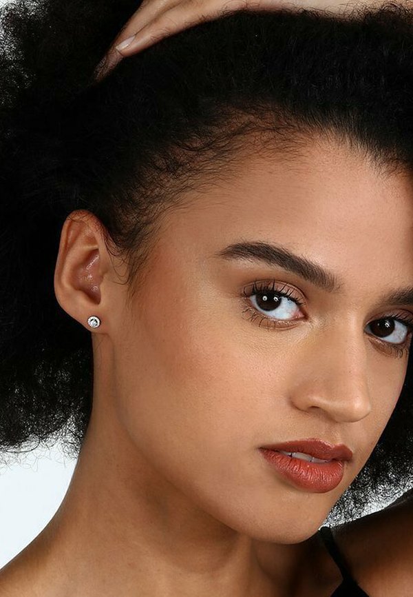 Ohrringe - weißgoldfarben