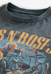 Next LICENSE REGULAR - Print T-shirt - charcoal grey guns n roses