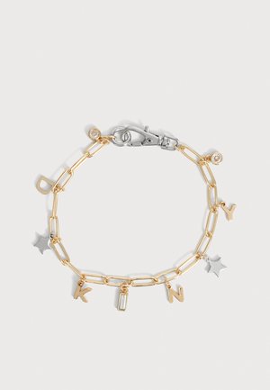 DKNY, LOGO CHARM FLEX - Bracelet - silver-coloured/gold-coloured
