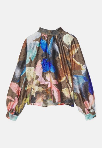 Stine Goya GATHERED LONG SLEEVE CRINKLED TEXTURED  - Camicetta - aquarelle garden