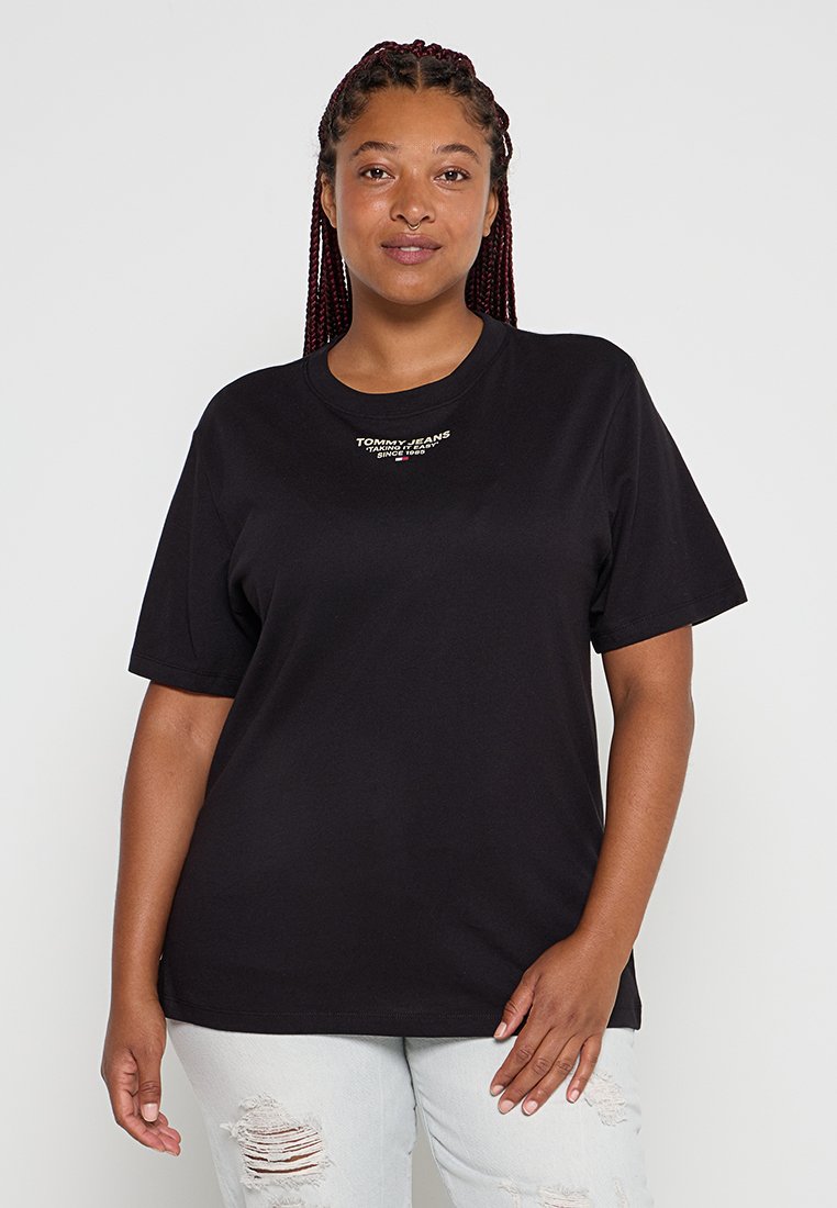 Tommy Jeans T-shirt print zwart Tommy Jeans T-shirt print zwart