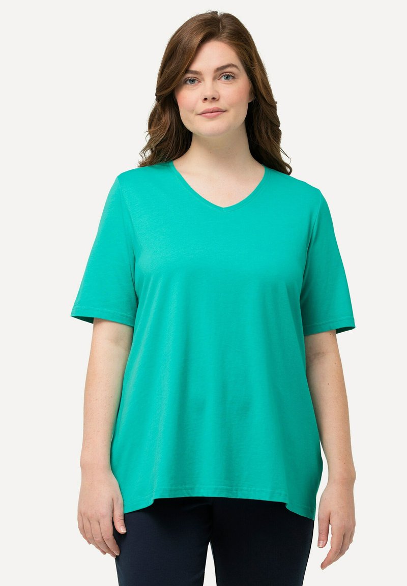 Ulla Popken GRANDES TAILLES - T-shirts basic - turquoise