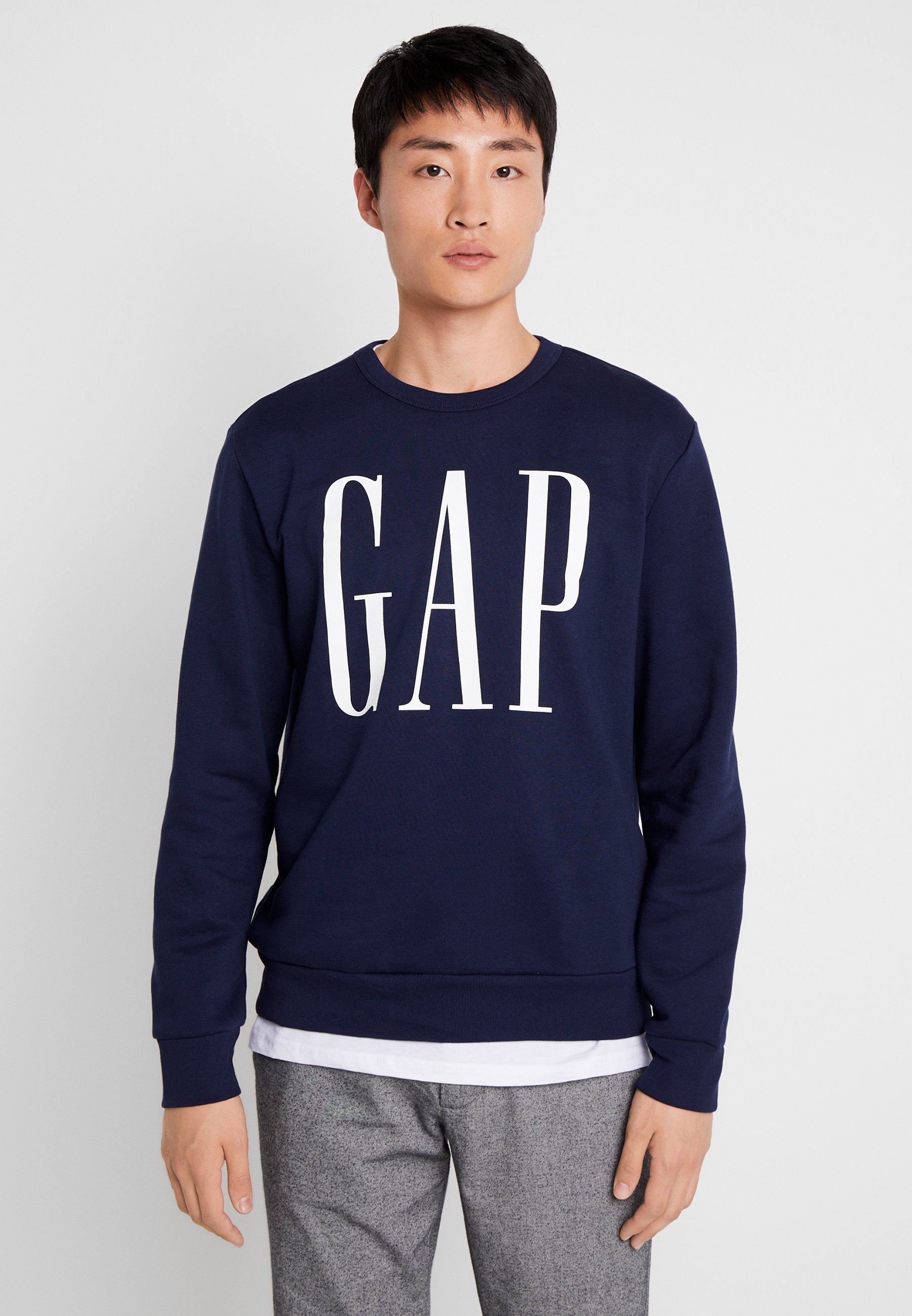 GAP LOGO CREW Sweatshirt tapestry navy Zalando.no GAP LOGO CREW - Sweatshirt - navy