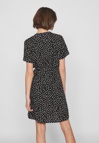 VILA KURZÄRMELIGES - Abito a camicia - black