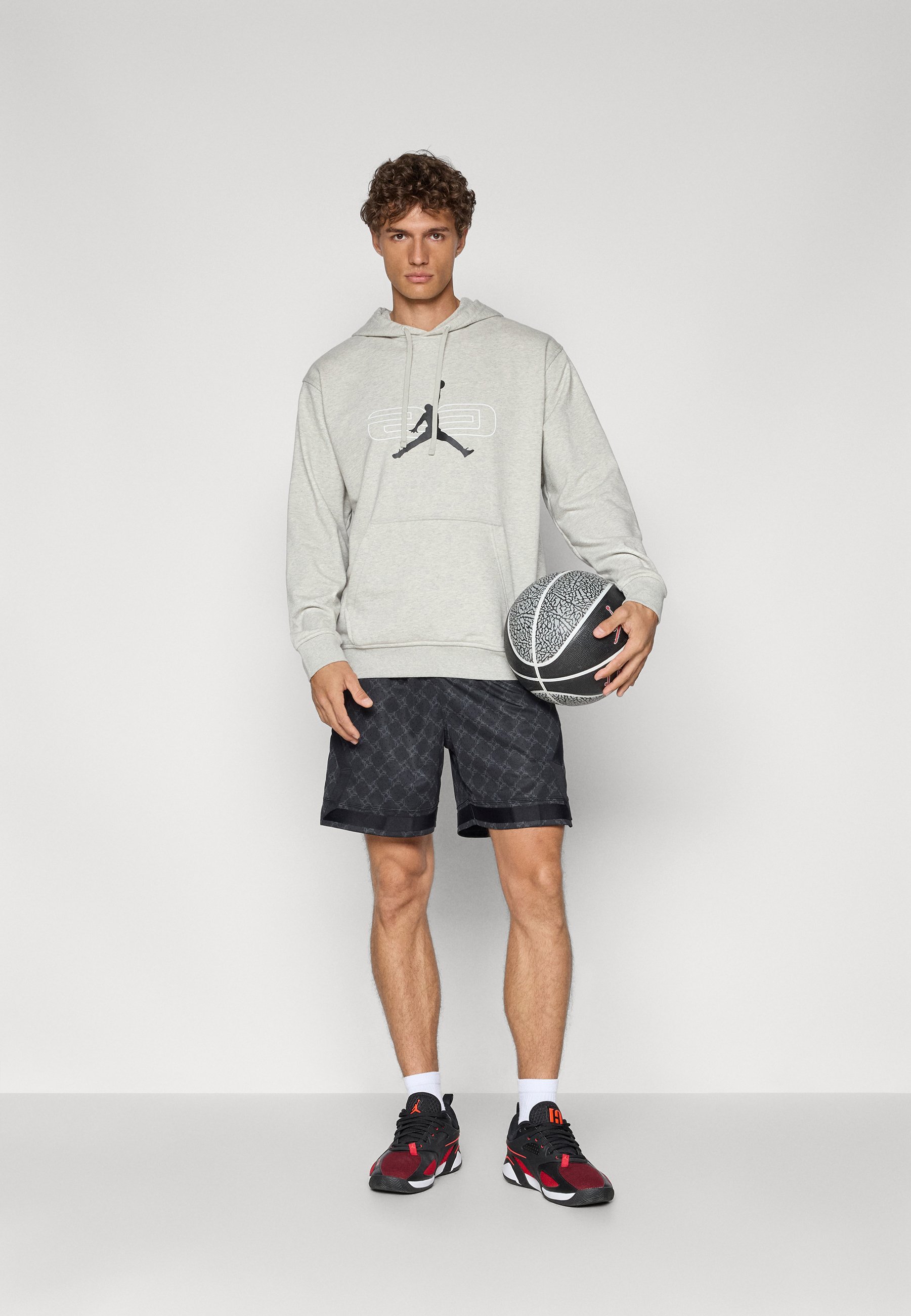 Jordan CROSSOVER GFX - Hoodie - grey heather/white/black