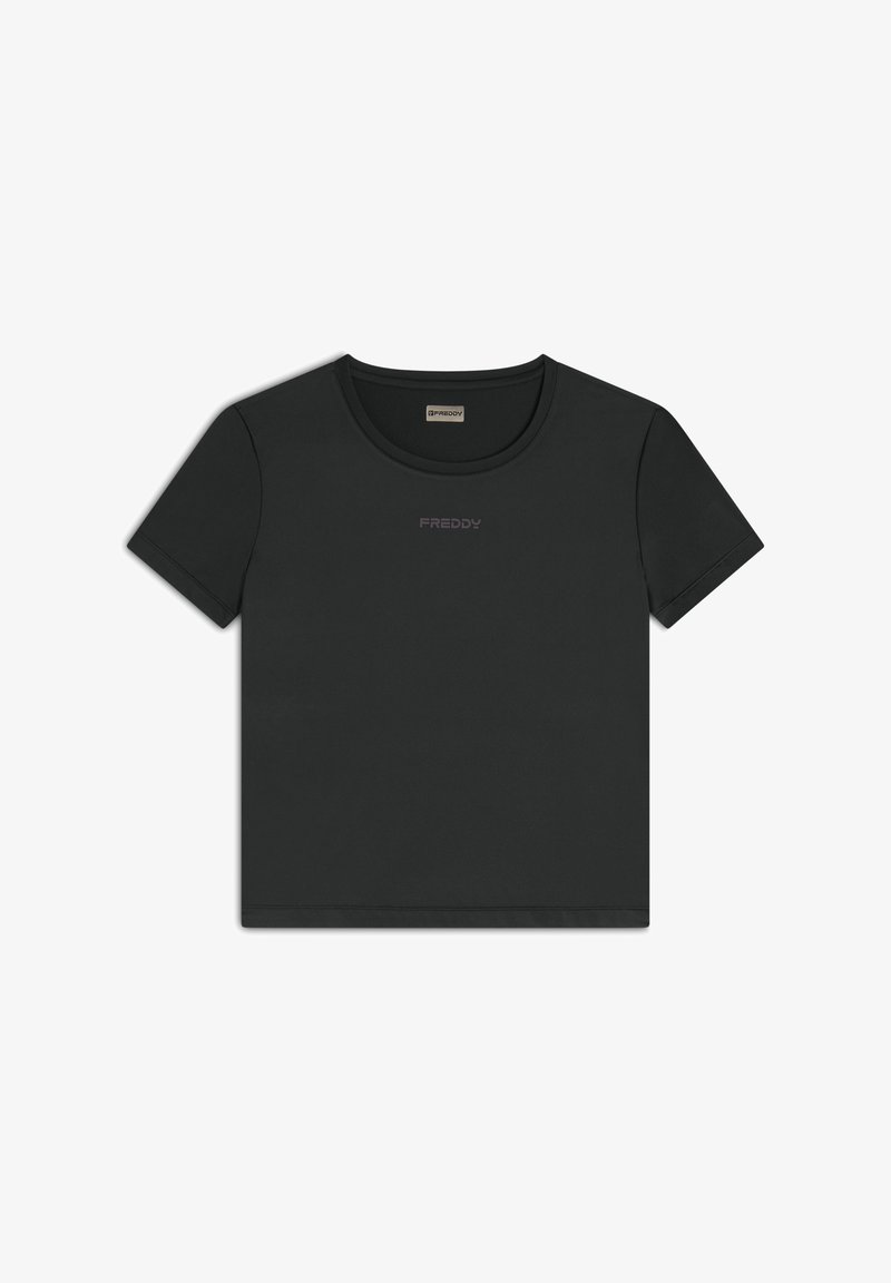 Freddy COMFORT FIT CON MANICHE CORTE IN TECNICO - Camiseta estampada - nero