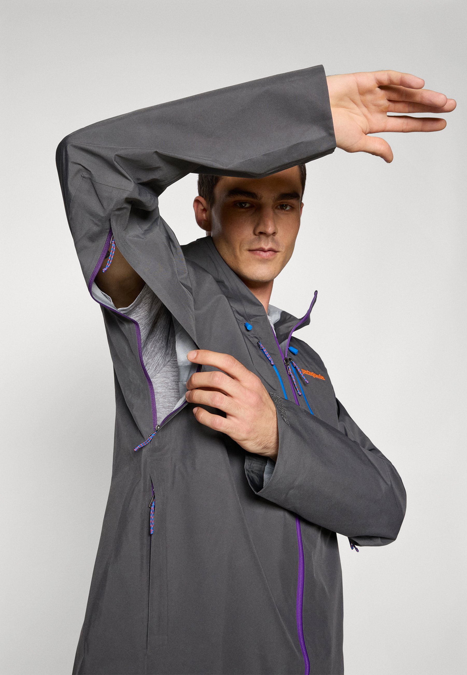 Patagonia TRIOLET - Hardshelljacke - forge grey/blue/grau - Zalando