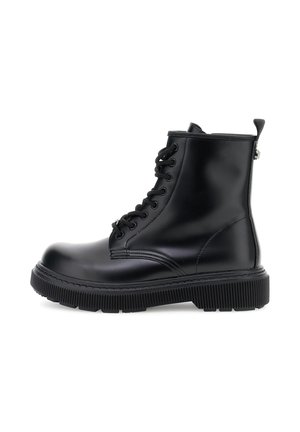 Stivaletti con plateau - black