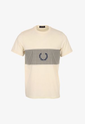 Fred Perry, TENNIS NET GRAPHIC T-SHIRT - T-shirt print - ecru