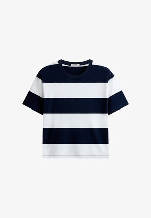 OYSHO, T-shirt imprimé - navy blue