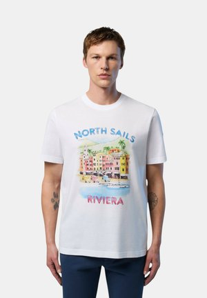 North Sails T-shirt con stampa - bianco