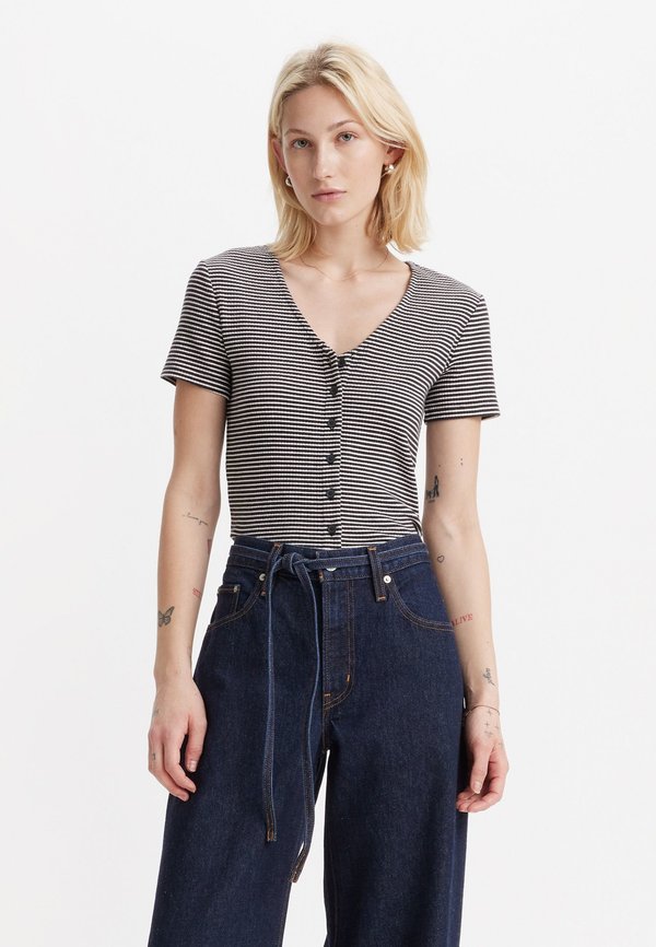 MUSE TEE - Basic T-shirt - vanilla stripe caviar