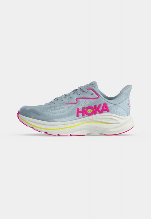 Hoka CLIFTON 10 BIG KIDS UNISEX - Road running shoes - overcast/neon dragonfruit — photo 2