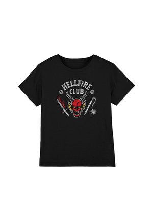 STRANGER THINGS HELLFIRE CLUB INVERT - Print T-shirt - black