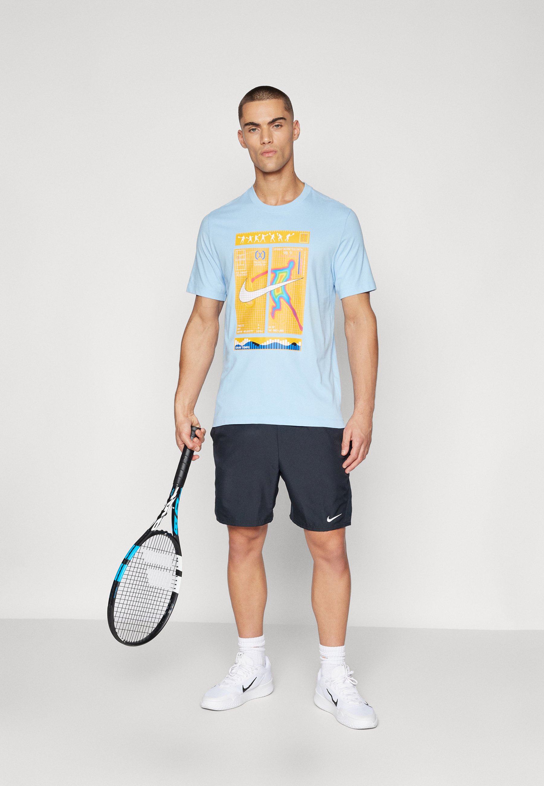 売れ筋商品|||ナイキ Tシャツ レディース トップス TOUR POLO - Sports T-shirt - psychic blue/black Nike Performance COURT TEE - Sports T-shirt - psychic blue