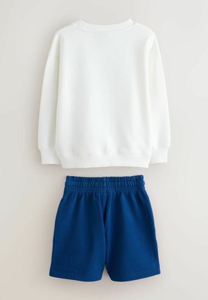 Superdry & Co, REGULAR FIT - SWEAT TOP & SHORTS SET  . - Dresside alumine osa - white blue