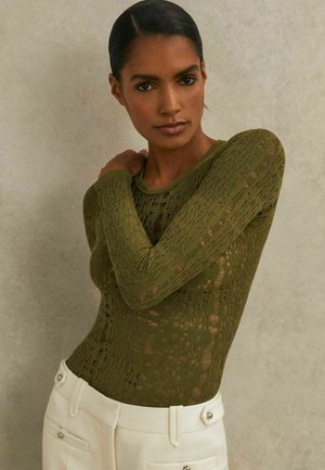 REGULAR FIT - FRANCES ATELIER   - Langærmet T-shirt - green