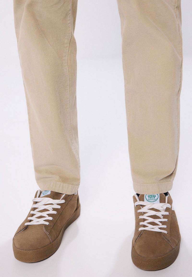 Pantaloni Springfield Uomo, Vestibilità Regolare, Tessuto Bicolore, In Cotone