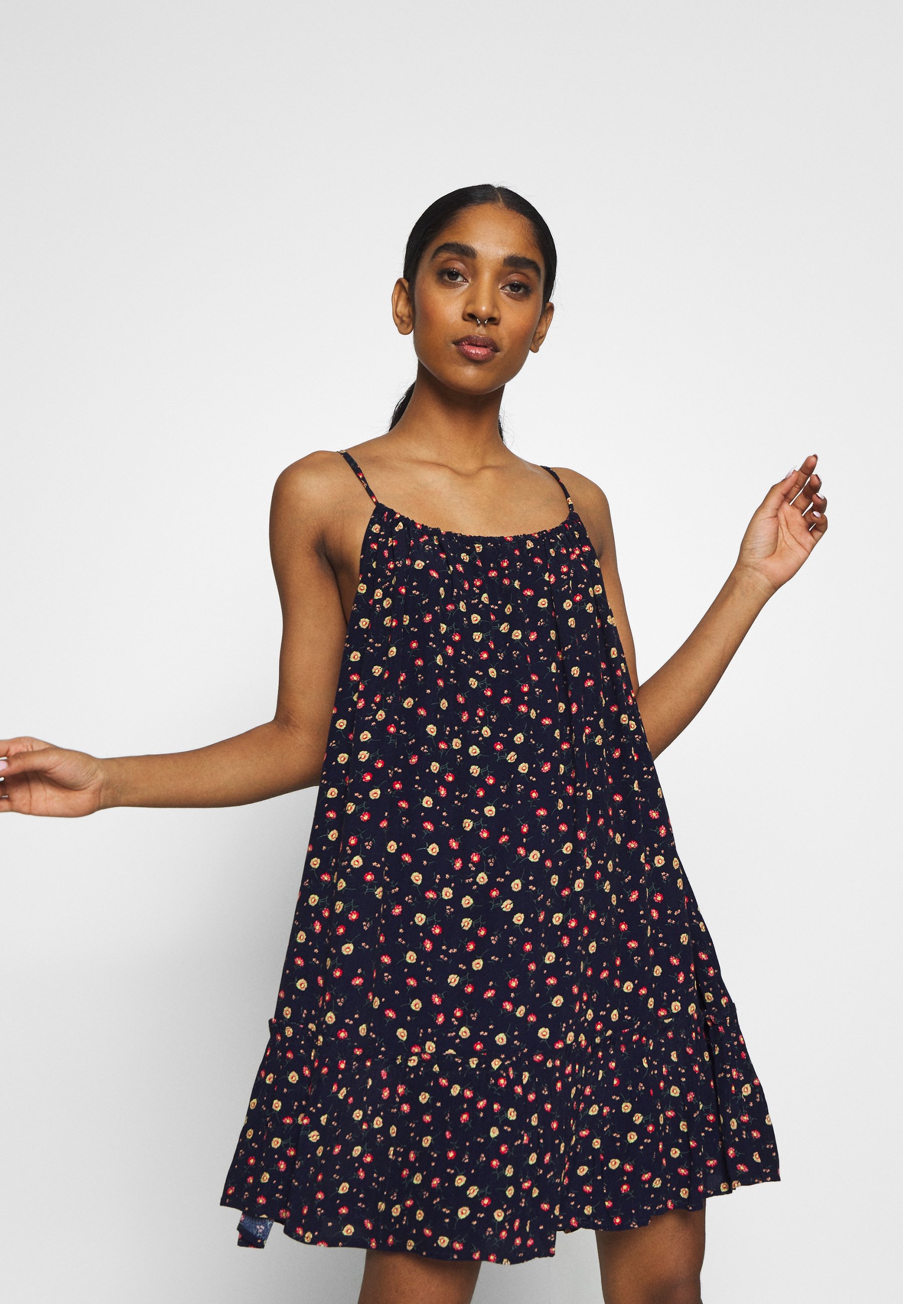 navy beach dress