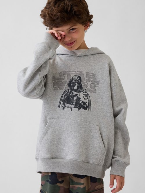 Star Wars - Sweat à capuche AT-AT - Bleu marine - Kiabi - nu