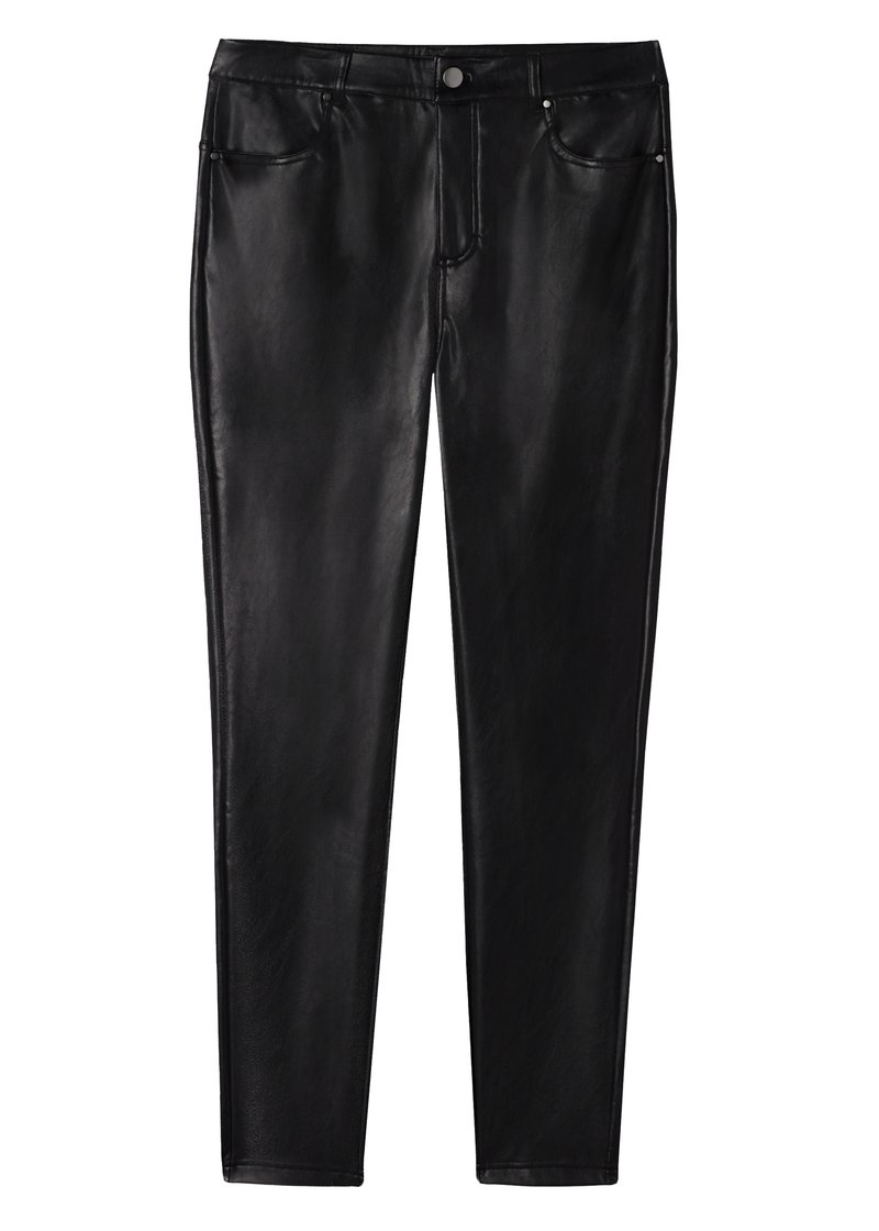 THERMAL LEATHER EFFECT - Pantalones - black/negro - Zalando.es