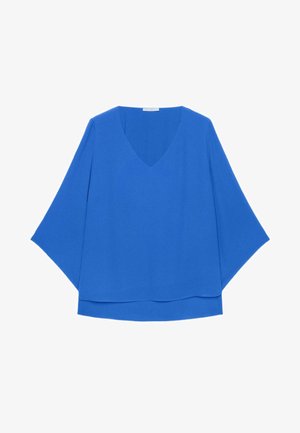 Luisa Viola, BLUSA IN DOPPIA GEORGETTE - Bluse - blu