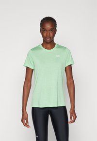 Under Armour TECH TWIST - T-skjorte til trening - matrix green/white