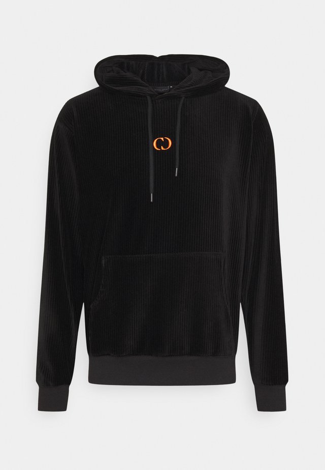 ESSENTIAL HOOD - Luvtröja - black/orange