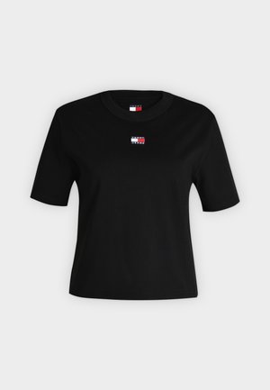 Tommy Jeans, BADGE TEE  - Обикновена тениска - black=