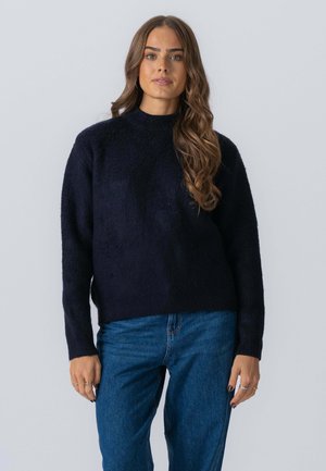 Striktrøje - navy