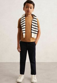 Reiss REISS BLESS CREW NECK T-SHIRT - Camiseta básica - tan brown