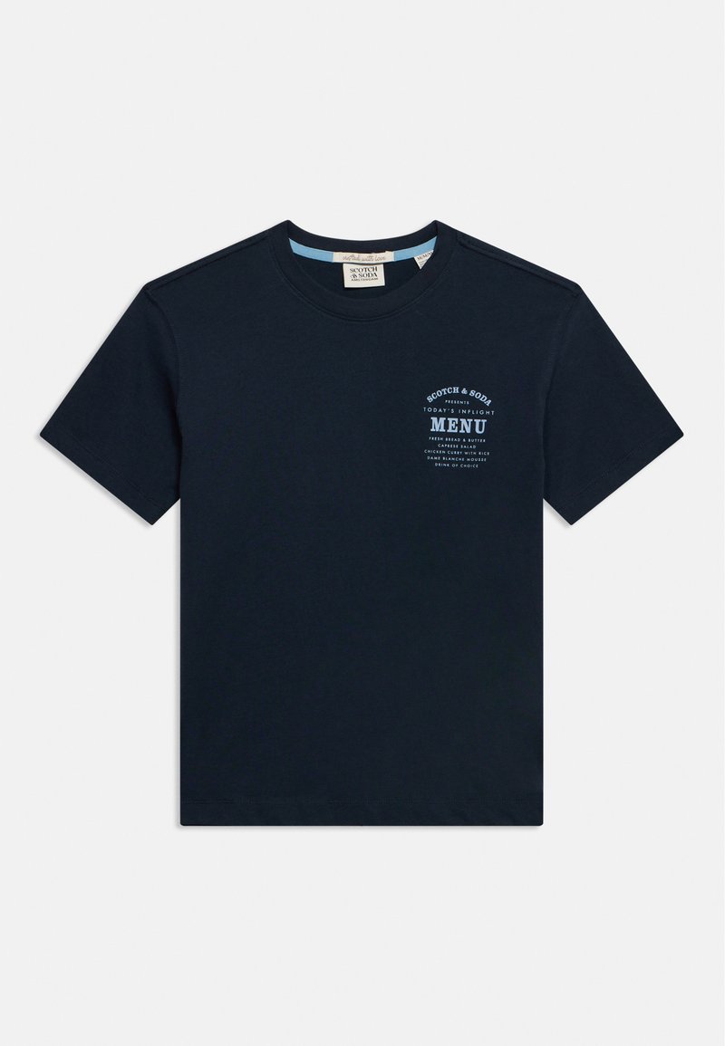 Scotch & Soda T-shirt print donkerblauw