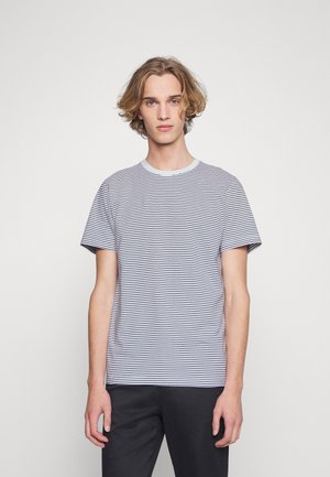 O NECK - T-shirt imprimé - bright white/navy blazer