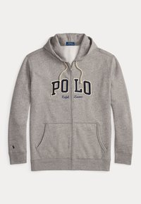LOGO FULL-ZIP HOODIE - Sweater met rits - dark vintage heather