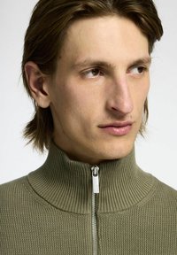 Selected Homme SLHDANE STRUCTURE HALF ZIP - Džemperis - vetiver