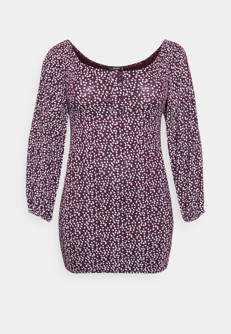 Missguided Plus Jurk bordeauxrood