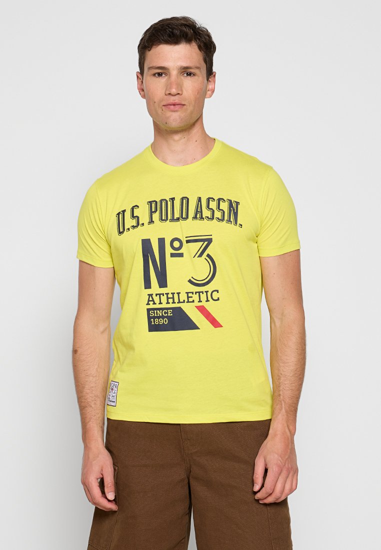 U.S. Polo Assn. T-shirt print geel