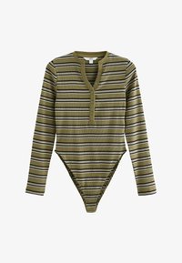 Unselected, khaki green stripe