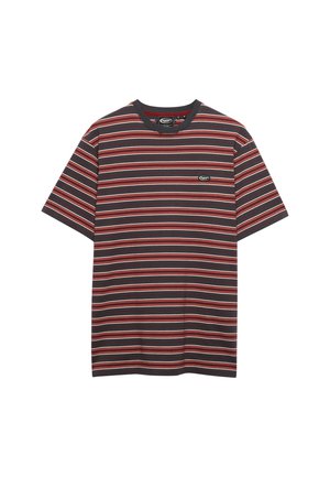 Superdry & Co, SUPERDRY OVERSIZED STRIPE T-SHIRT.. - T-Shirt print - red stripe