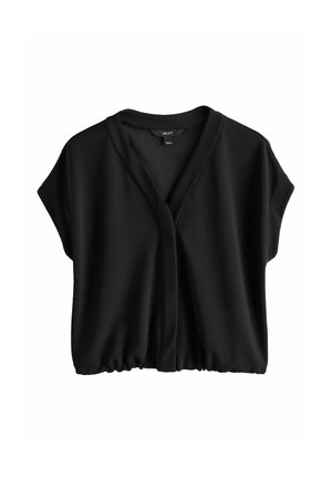 Next, SHORT SLEEVE V-NECK BUBBLEHEM TOP - T-shirt basic - black