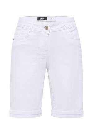 Cecil, SLIM-LEG JEANSSHORTS IN A CASUAL FIT - Denimshorts - white