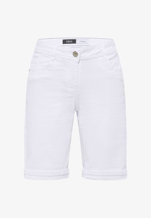 Cecil, SLIM-LEG JEANSSHORTS IN A CASUAL FIT - Denimshorts - white