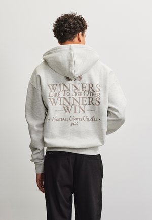 Pegador VIZZINI OVERSIZED - Φούτερ με φερμουάρ - cloud grey melange