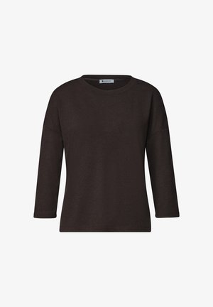 Street One, 3/4-SLEEVE KNIT-LOOK SHIRT - Maglione - black coffee