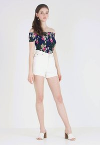 Urban Classics LADIES SMOCK TEE - Blūze - blue