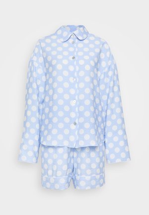 Sleeper OVERSIZED WITH SHORTS IN POLKA DOT  - Conjunto de pijama - white/blue