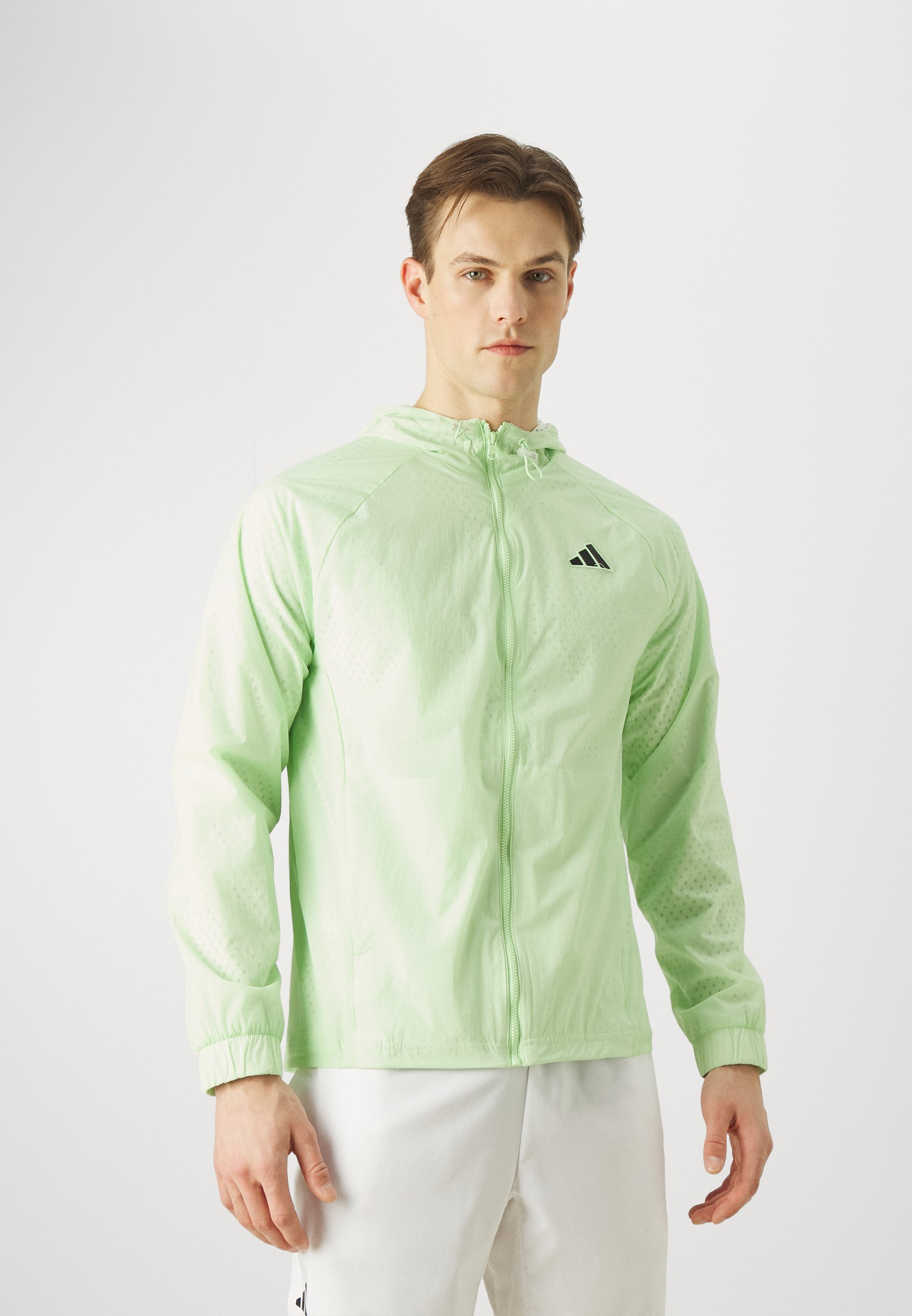 adidas Performance COVER UP PRO - Trainingsjacke - semi green  spark/neongrün