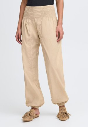 JILL WIDE - Pantaloni - doeskin