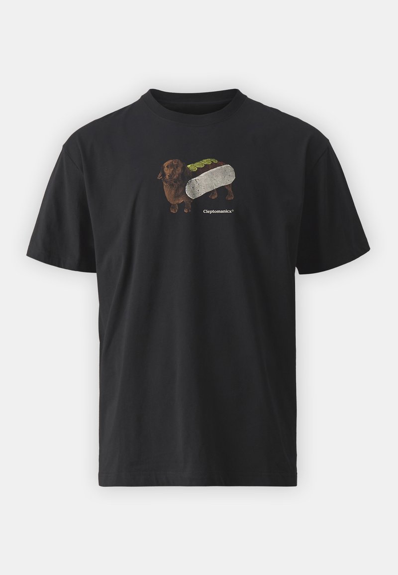 cleptomanicx T-shirt print zwart