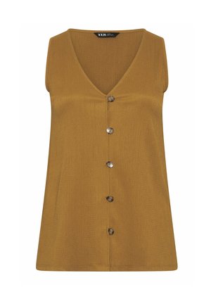 Yours Clothing, PLUS SIZE WAISTCOATS - Bodywarmer - fawn